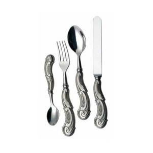 Juego de Cubiertos de Acero Inoxidable, Cubertería Plateada para Bodas, Cenas, Vajilla Metálica Decorativa a Bajo Precio - Product Image 1