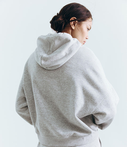Sudadera con Capucha Extra Grande para Mujer, de Invierno, Color Sólido, Mezcla de Algodón, Tejido Transpirable, Ecológico, Casual, Otoño, con Bolsillos Delanteros - Product Image 2
