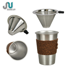 Coffret Cadeau d'Entreprise & Ensemble de Café Moulu à la Main avec Bouchon & Kit de Préparation de Café Portable Isotherme pour le <span class=keywords><strong>Camping</strong></span> - Product Image 3