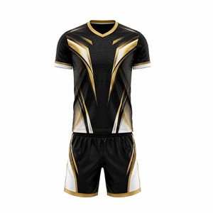 Ensemble d'uniformes de football haute performance – Maillot et short sublimés, vêtements de championnat haut de gamme pour équipes de compétition - Product Image 1