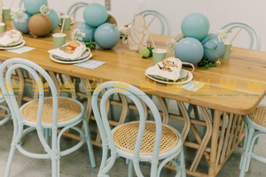 Chaise pour enfants en rotin faite à la main pour la location événementielle, les fêtes d'anniversaire, les mariages, les festivals et de magnifiques décorations de lieux pour enfants - Product Image 2