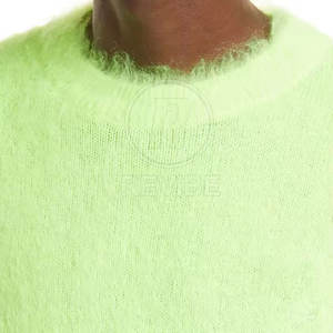 Pull en mohair de haute qualité, couleur personnalisée, tissu respirant, pull en mohair avec logo personnalisé - Product Image 5