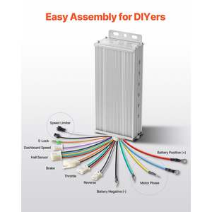 Kit de motor de CC sin escobillas eléctrico de 750W para bicicletas eléctricas de 48V y 2700RPM con controlador de velocidad mejorado - Product Image 6