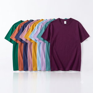 เสื้อยืดโอเวอร์ไซส์ผ้าฝ้าย 100% สำหรับทุกเพศ เสื้อซับลิเมชั่นผู้ชาย รับออกแบบลายพิมพ์ด้วยความร้อน รับสกรีนโลโก้ - Product Image 1