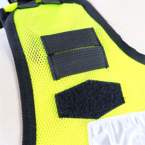 Gilet de sécurité haute visibilité réfléchissant respirant 100 % polyester pour agent de sécurité, uniforme de patrouille unisexe, détection des aiguilles, toutes saisons - Product Image 4