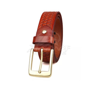 Cinturón de Cuero Vacuno con Hebilla de Acero, Costuras Duraderas, Ecológico, Ajuste Flexible, Casual, Personalizable - Product Image 4