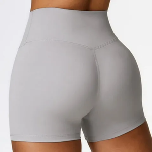 Nouveaux shorts d'été sans couture pour femmes, taille haute, avec logo personnalisé, effet froncé aux fesses, pour le sport, la gym et le yoga - Product Image 3