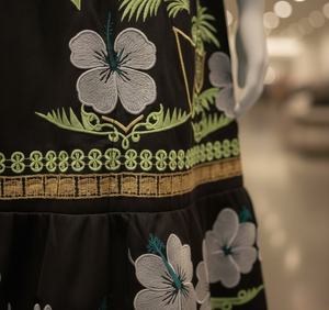 Falda de Moda Micronesiana Personalizada de Alta Calidad con Bordado Hawaiano y Polinesio para Mujer - Product Image 4