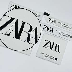 Étiquettes de vêtements haute densité pliées sur le côté, étiquettes personnalisées pour vêtements masculins, étiquettes tissées imprimées sur mesure - Product Image 2