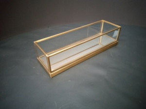Brass Framed Glass Storage Tray Rectangle Minimalist Design Single Tier Mirror Base Bathroom <b>Vanity</b> <b>Table</b> Organizer Jewelry - Product Image 6