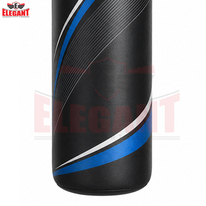 Kit de chaînes de suspension en acier à quatre points avec logo OEM personnalisé pour un entraînement ultime de MMA et de kickboxing, en cuir noir extra long et robuste - Product Image 5