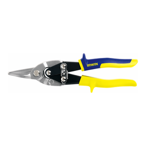 Industrial Grade IRWIN Aviation <b>Tin</b> <b>Snips</b> Carbon Steel Blades Ergonomic Handle Straight/<b>Right</b>/<b>Left</b>-<b>Hand</b> Use - Product Image 1