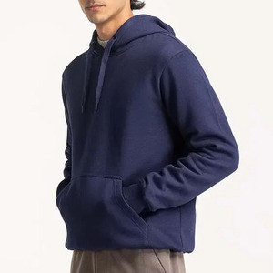 Sweat à capuche décontracté d'hiver pour homme, manches longues, en tissu polaire respirant, couleur unie, avec logo personnalisé imprimé, idéal pour l'extérieur - Product Image 4