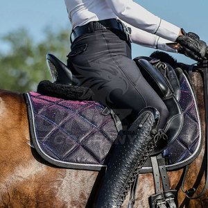 Tapis de selle d'équitation de haute qualité en tissu matelassé en coton, polyvalent pour l'entraînement, le dressage, le travail en écurie et l'équitation en extérieur - Product Image 6