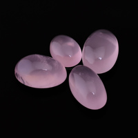 Cabochon de quartz rose naturel de qualité supérieure, forme ovale lisse, pierre précieuse en vrac, fabrication artisanale de bijoux, bracelet, collier, pendentif