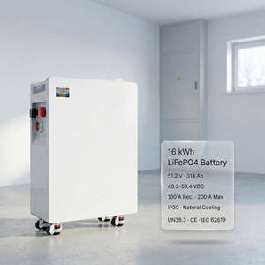 แบตเตอรี่ Lifepo4 51.2V 300Ah 16Kwh แบตเตอรี่เก็บพลังงานแสงอาทิตย์ 16Kwh แบตเตอรี่เก็บพลังงานภายในบ้าน ระบบเก็บพลังงานภายในบ้าน Lifepo4 - Product Image 3