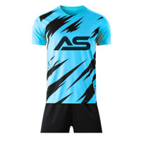Fan-Fußballtrikot-Shorts-Set, sublimationsbedruckt, individuelle Teamfarben, Großhandel