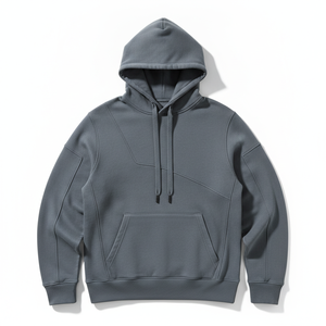 Sweat-shirt à capuche en molleton pour homme, couleur unie, coupe classique, décontracté, pour l'automne, avec cordon de serrage et poches, 100 % coton épais - Product Image 1