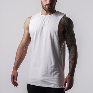 Camisetas sin mangas de punto para hombre al por mayor, con cuello en V, diseño de laterales abiertos, de secado rápido, transpirables, de compresión, colores personalizables - Product Image 1