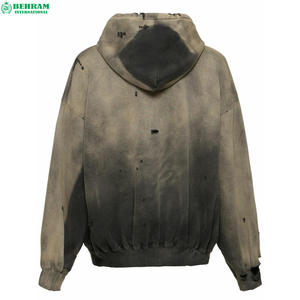 Sudadera con Capucha BEHRAM INTERNATIONAL para Hombre, Estilo Tie-Dye, Tejida en Algodón, Color Degradado, Estilo Urbano Otoñal - Product Image 1