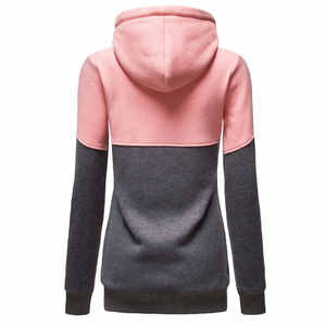 Sweat-shirt à capuche pour femme, tissu doux et confortable, style élégant, vêtement d'hiver décontracté, tendance, 100% coton - Product Image 3