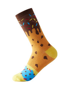 Chaussettes d'hiver unisexes personnalisées - 100% coton, antidérapantes, séchage rapide, écologiques, motif de dessin animé, chaussettes décontractées pour le sport et les affaires - Product Image 3