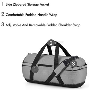 Bolsa Deportiva AEROSTRIDE INDUSTRIES de Alta Durabilidad, Ligera y Ecológica, Almacenamiento Compacto, Acabado Liso para Gimnasio, Viajes y Transporte - Product Image 3