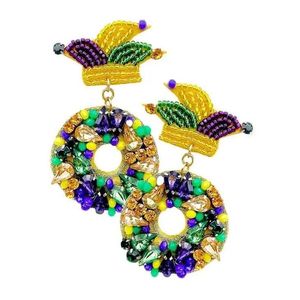 Pendientes de cuentas hechos a mano de calidad premium, joyería artesanal única para mujeres a precio económico. - Product Image 3