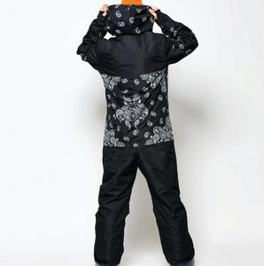 Vêtements de ski unisexes de qualité, chauds et personnalisés, imperméables, respirants, combinaison de ski une pièce, pantalon de snowboard, combinaison de neige, 100% polyester - Product Image 6