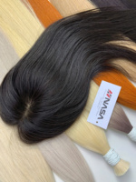 Precio de Fábrica al por Mayor: Toppers de Cabello Humano Vietnamita Remy Grado Sarah Modelo Nasa para Mujer, Encaje 3D, Color Negro Natural, 100g