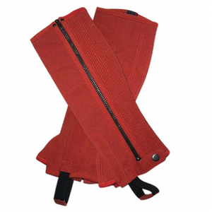 Professional Horse Riding <b>Half</b> <b>Chaps</b> – Adjustable Leather & Synthetic Leather Riding Leg Protection Gear - Product Image 5