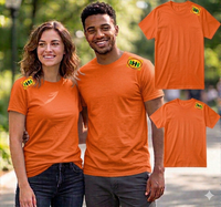 T-shirt décontracté à manches courtes et col rond en coton pour homme, impression de logo personnalisée en gros, export en vrac, approvisionnement direct d'usine du Bangladesh
