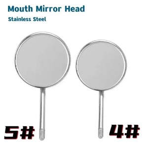 INSTRUMENTS CHIRURGICAUX BAFA Miroir buccal dentaire double face en acier inoxydable réutilisable anti-buée avec poignée ergonomique pour la dentisterie - Product Image 3
