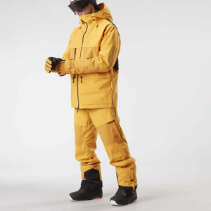 Combinaison de ski d'hiver chaude et imperméable, salopette de snowboard avec col en fourrure amovible, manteau coupe-vent pour activités de plein air - Product Image 3