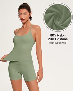 Conjunto de Yoga sin Costuras de 2 Piezas, Top Corto de Cintura Alta y Pantalones Cortos, Color Sólido, Espalda Cruzada, Ropa Deportiva para Mujer - Product Image 3