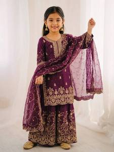 Trending Launching New Designer Party Wear Look Embroidery Sequence Work <b>Top</b> Sharara & Dupatta Se - Product Image 6