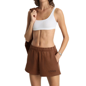Shorts de Discoteca Soho Premium para Mujer, de Pana de Algodón Grueso de 280 GSM, Cintura Elástica, Acabado Vintage, Personalizados OEM, Casuales para Descansar - Product Image 1