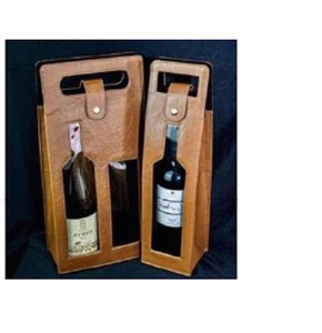 Porta Botellas de Vino Doble, Bolsa de Regalo para Botellas de Vino, Porta Botellas de Vino Doble de Cuero PU, Juego de Bar Clásico - Product Image 6