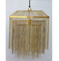 Nouvelle dernière couleur de plafonnier suspendu en or de conception, fabricant et exportateur d'or/noir d'Inde
