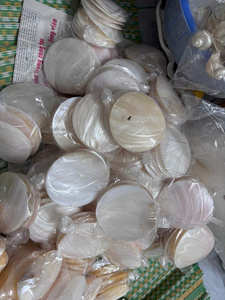 จานเปลือกหอยมุกธรรมชาติรูปวงรี งานฝีมือทำมือ ลดราคาพิเศษ - CARYLN - Product Image 3