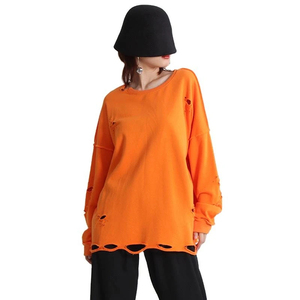 Sweat-shirts de sport personnalisés en molleton de coton tricoté, col rond, respirants, écologiques, séchage rapide, luxe, coupe oversize, vente en gros, OEM - Product Image 2