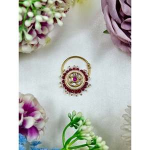 Indian Ethnic Artificial Jewellery Sarikha Traditional Casual <b>Nose</b> Ring - Product Image 3