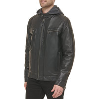 Chaqueta de Cuero de Alta Calidad, Piel de Cordero Genuina, Directo de Fábrica, Talla Grande, Chaqueta de Cuero con Cremallera, a la Moda para Hombre, Abrigos de Cuero