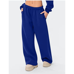 Pantalon de jogging ample et respirant pour femme, 100 % coton, avec bas élastique et logo sérigraphié - Product Image 4