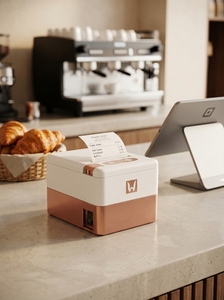 Imprimante thermique de reçus et d'étiquettes P20 Mini 58 mm couleur or rose avec USB+BT - Product Image 6
