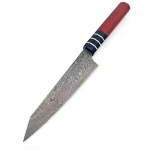 Couteau de Chef Artisanal OEM ODM LEGACY BLADES en Acier Damas Écologique avec Manche en Bois Bleu, Compatible Lave-Vaisselle, Couteau de Cuisine Japonais - Product Image 1
