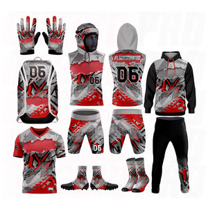 7 on 7 Wholesale Package Deal <b>Football</b> Uniform Club Teamwear School <b>Short</b> Sleeve Uniforms Compression Sets Gloves <b>Socks</b> - Product Image 1
