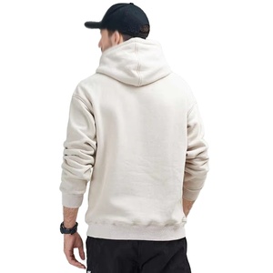 Sweat à capuche vintage uni pour homme en molleton polyester/coton 400g de haute qualité, coupe ample et classique, vente en gros - Product Image 6