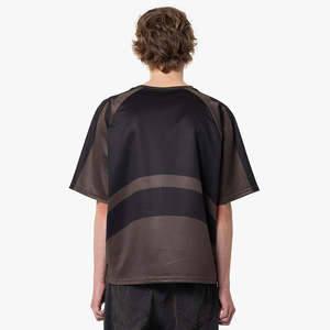 Camiseta deportiva unisex de estilo urbano, extragrande, con letras estampadas por transferencia térmica, cuello en V, 100% poliéster, para hombre, resistente al viento. - Product Image 6