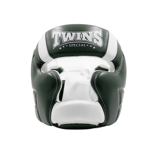 Protector Facial Doble para Kick Boxing y MMA, Diseño Personalizado, 100% Cuero Genuino, Cómodo, Transpirable y Protector - Product Image 1